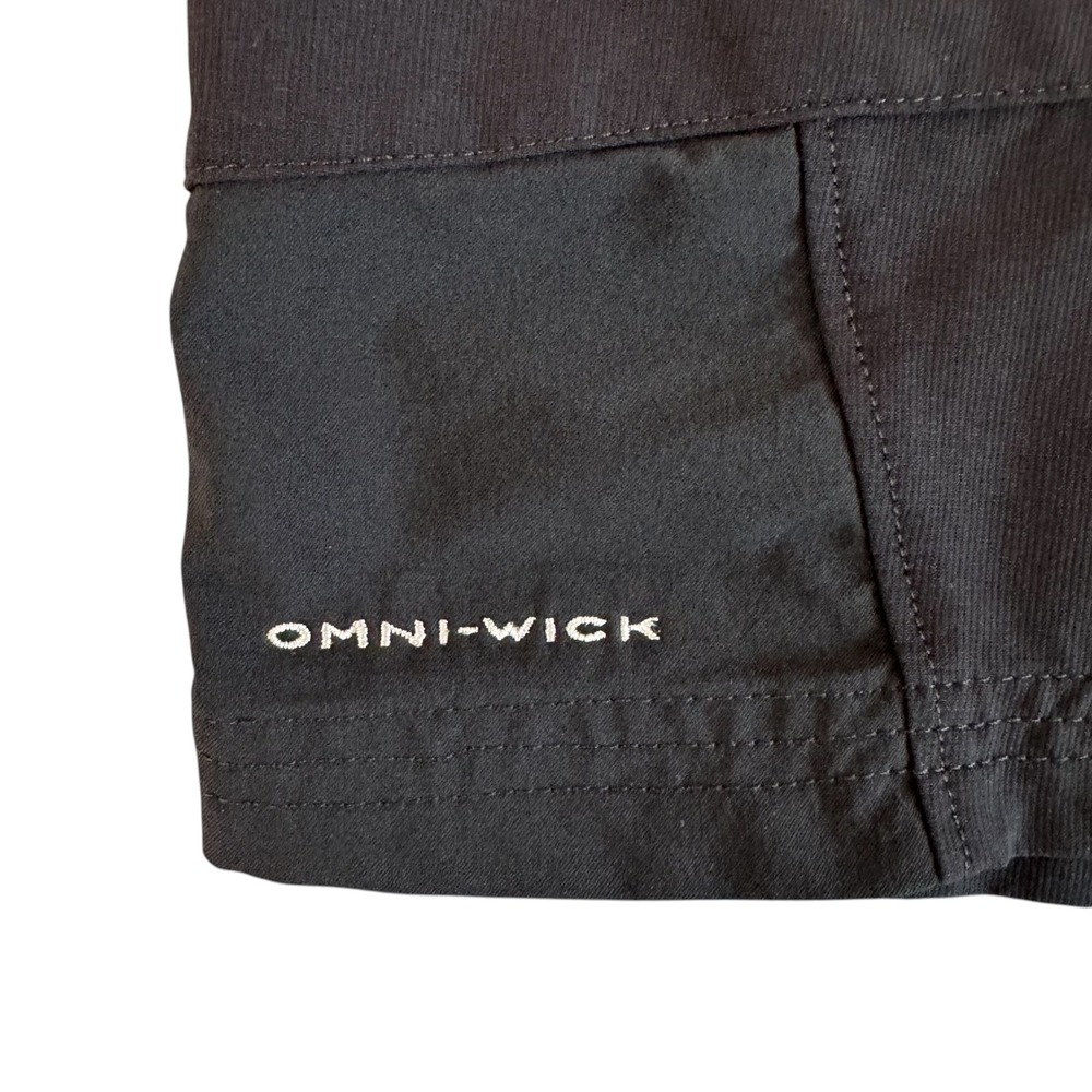 Columbia Omni-Wick 34x10 Black Belted Men's Hiking Cargo Shorts XM4057 - Picture 6 of 8